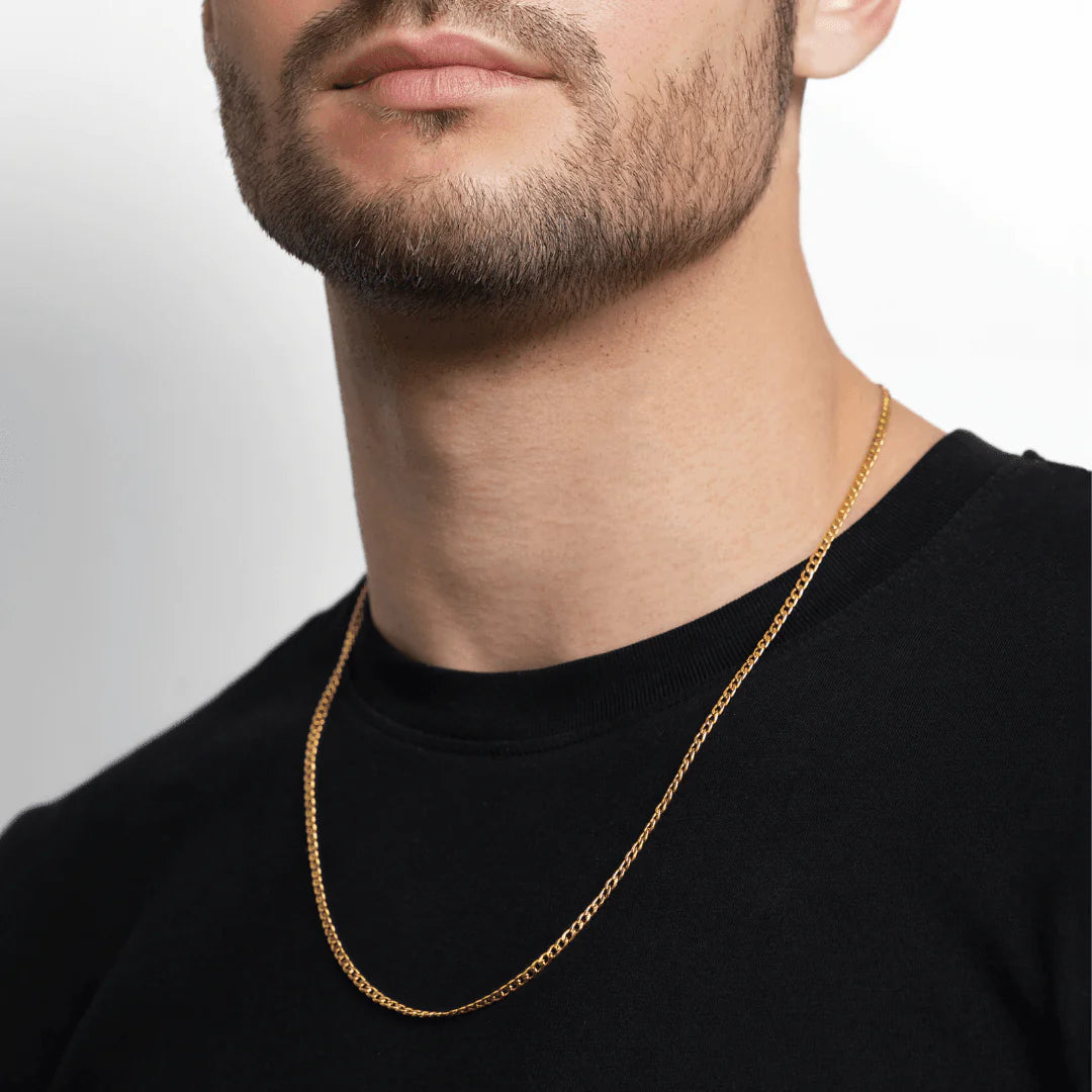 Cubana Ketting 3mm - Goud
