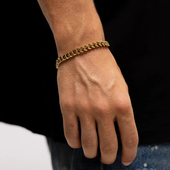 Cuban Bracelet 7mm - Gold