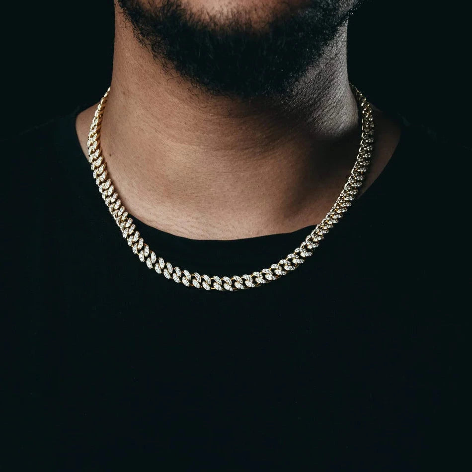 Iced Cuban Chain 8mm - Gold