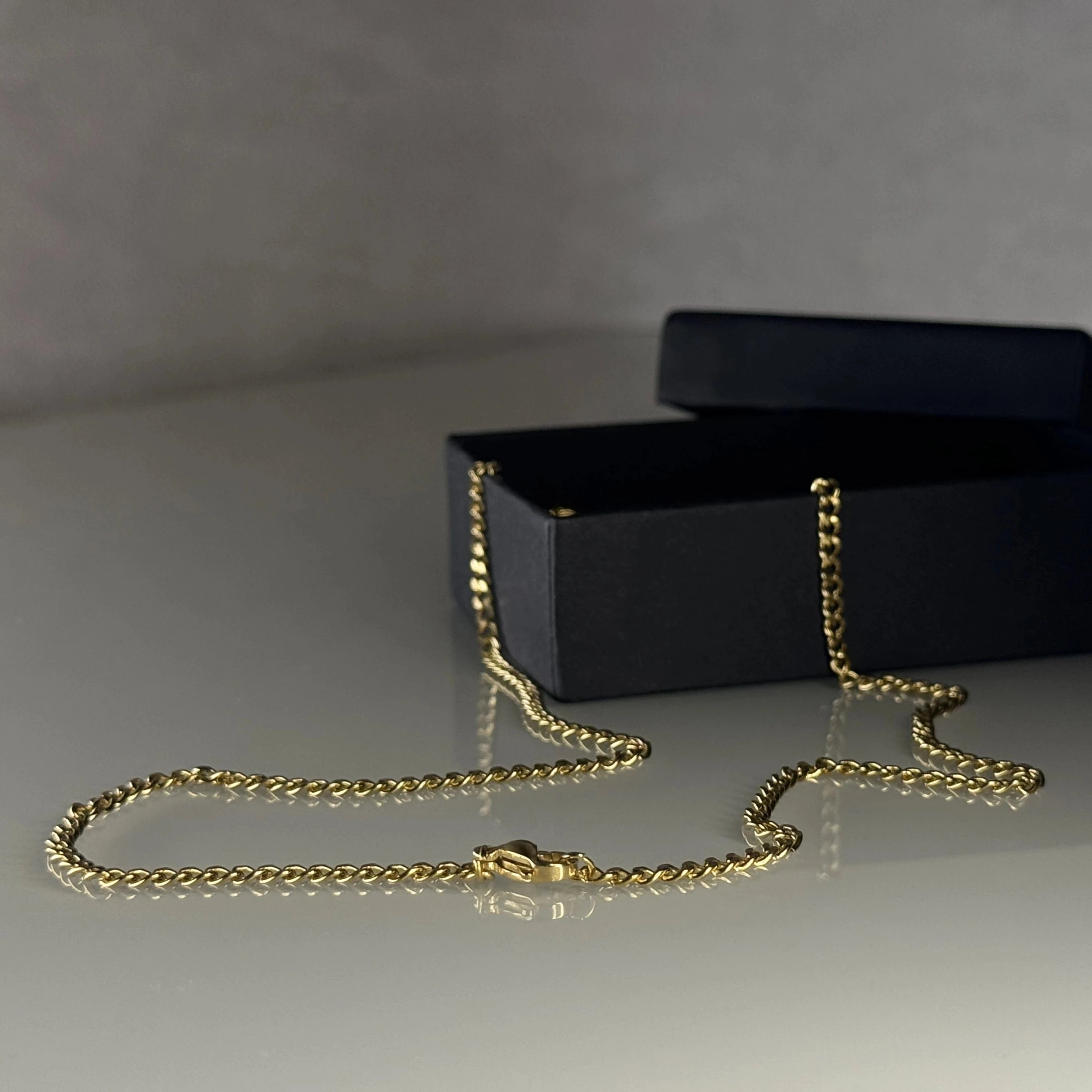 Cubana Ketting 3mm - Goud