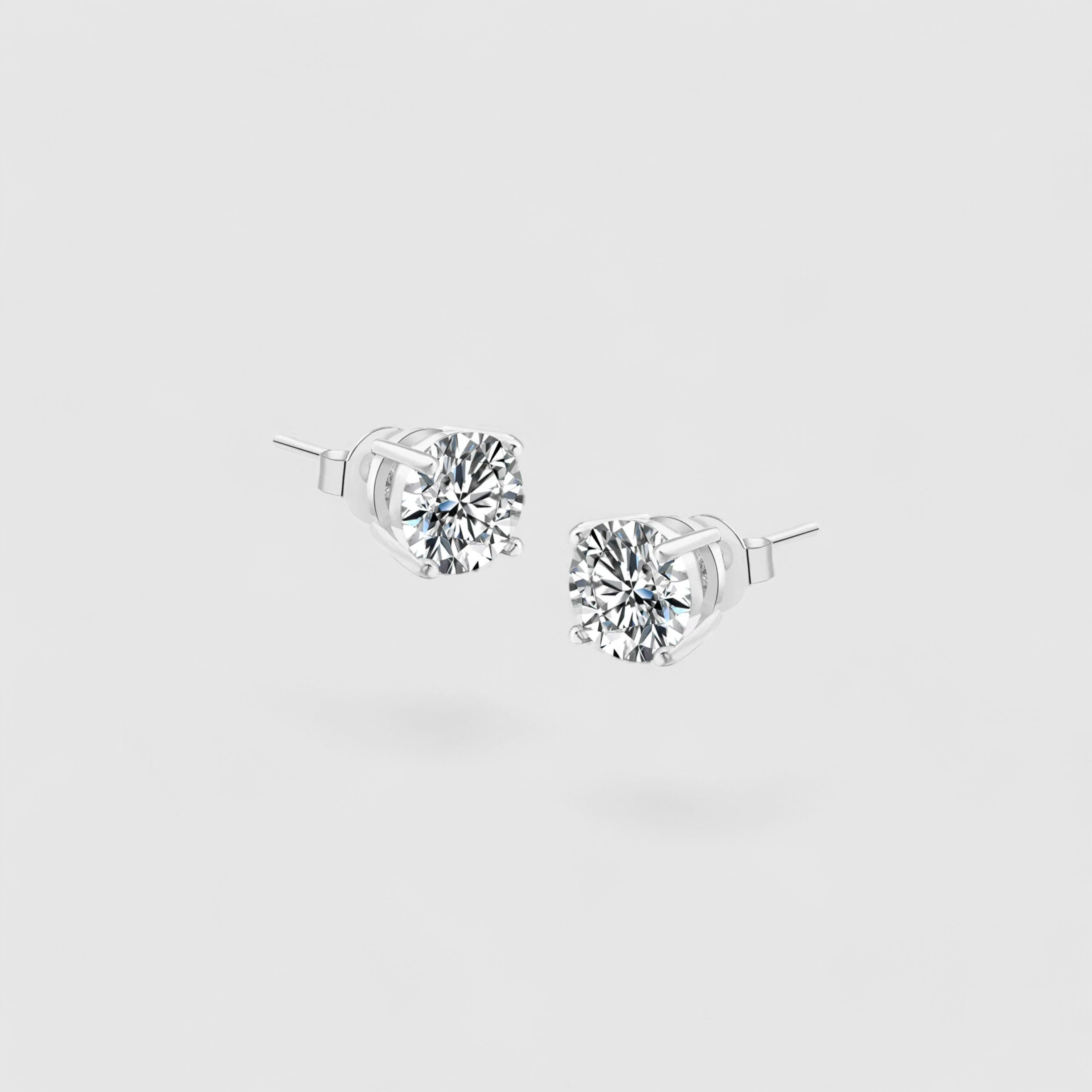 Round Stud 4 pin - Silver