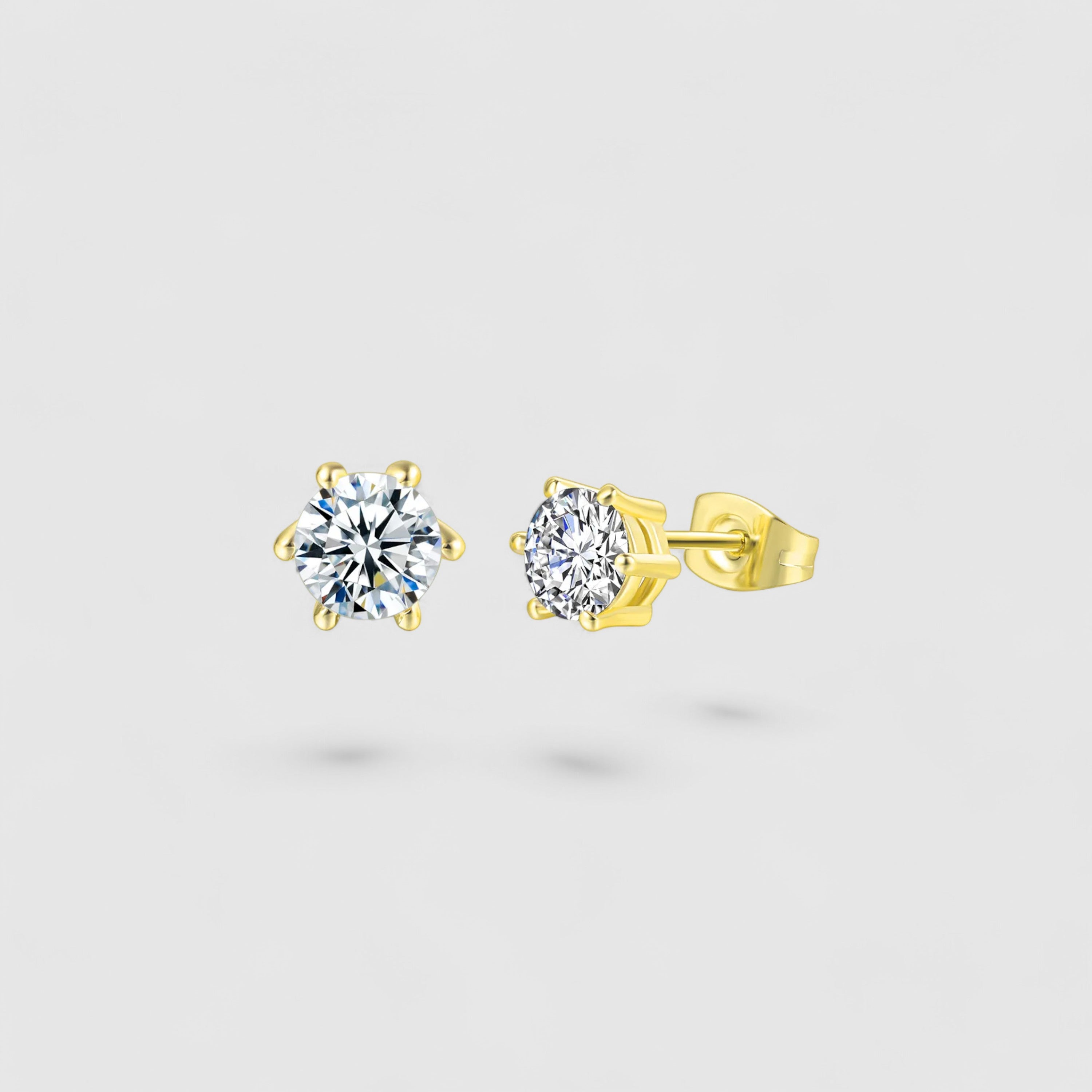 Round Stud 6pin - Gold