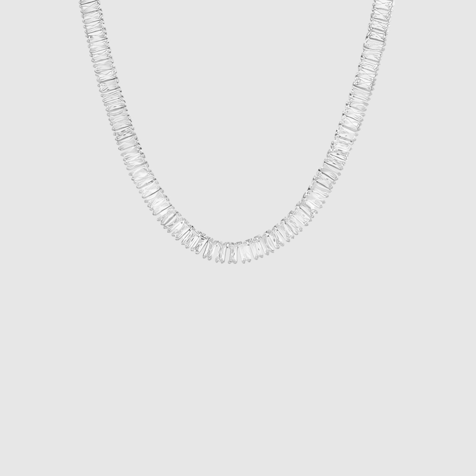 Tennis Chain Baguette 6mm - Silver