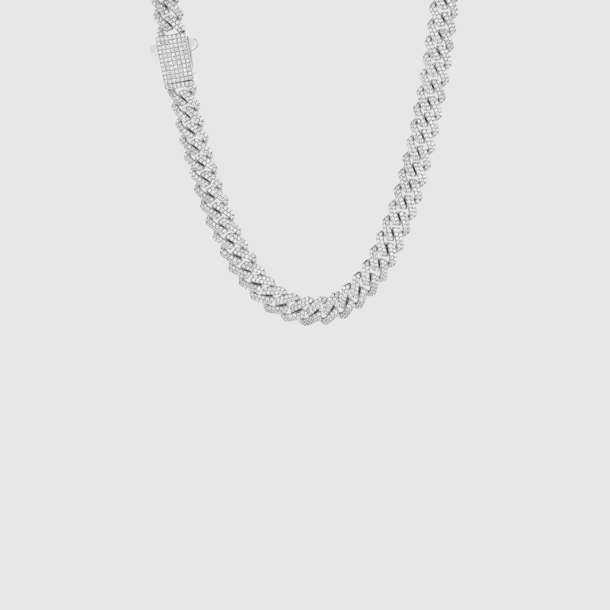 Iced Cuban Chain 8mm - Silver