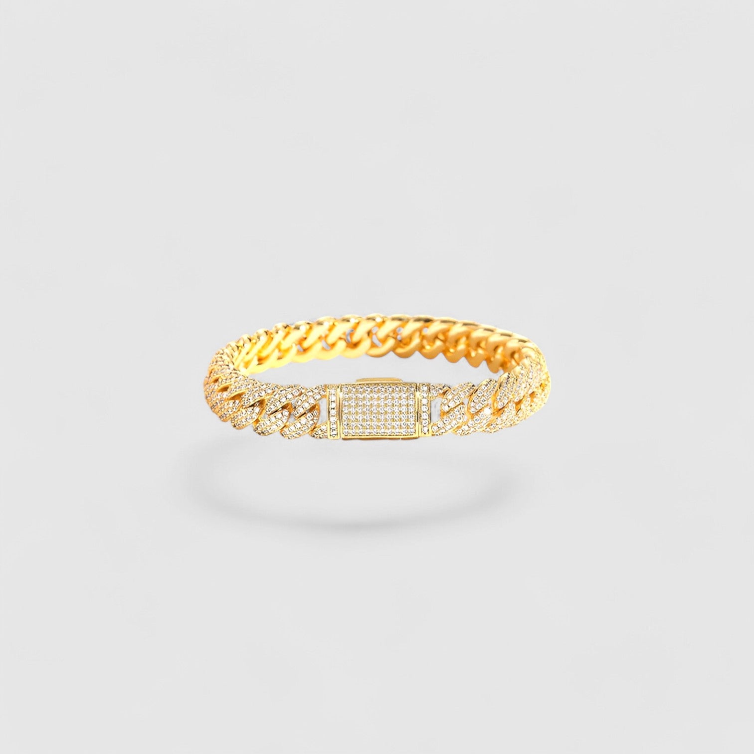 Iced Cuban Bracelet 10mm - Gold