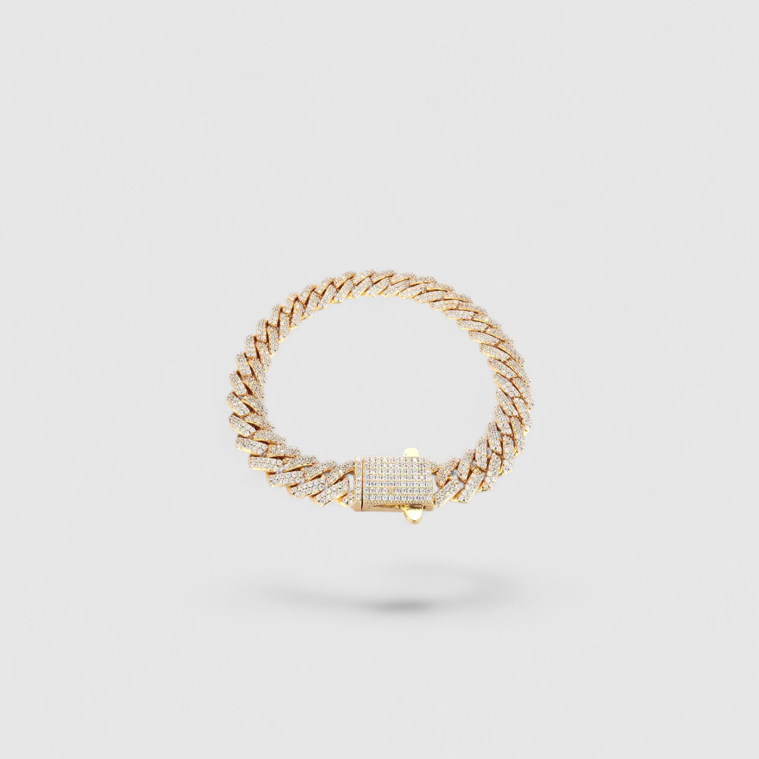 Iced Cuban Bracelet 8mm - Gold