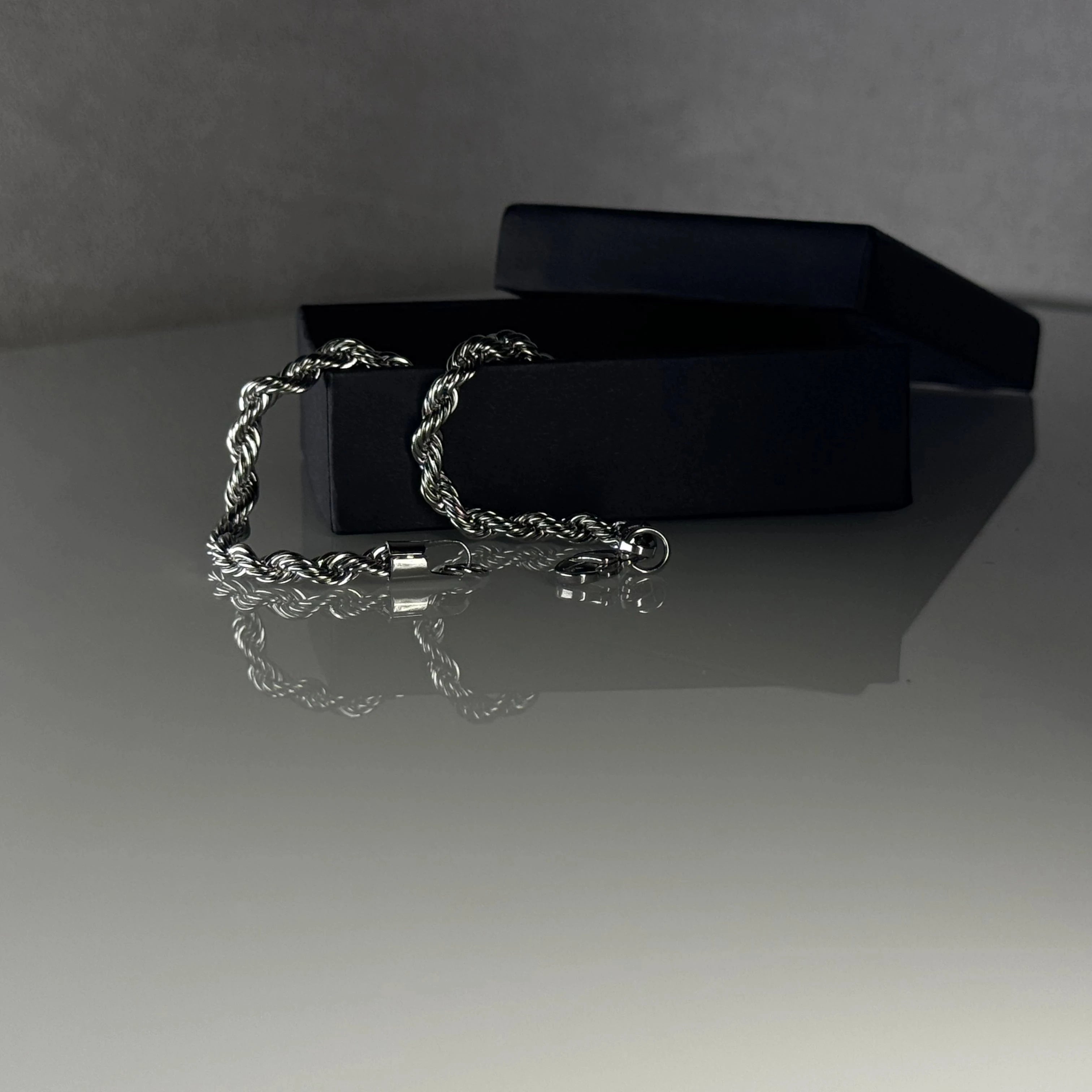 Rope Bracelet 5mm - Silver