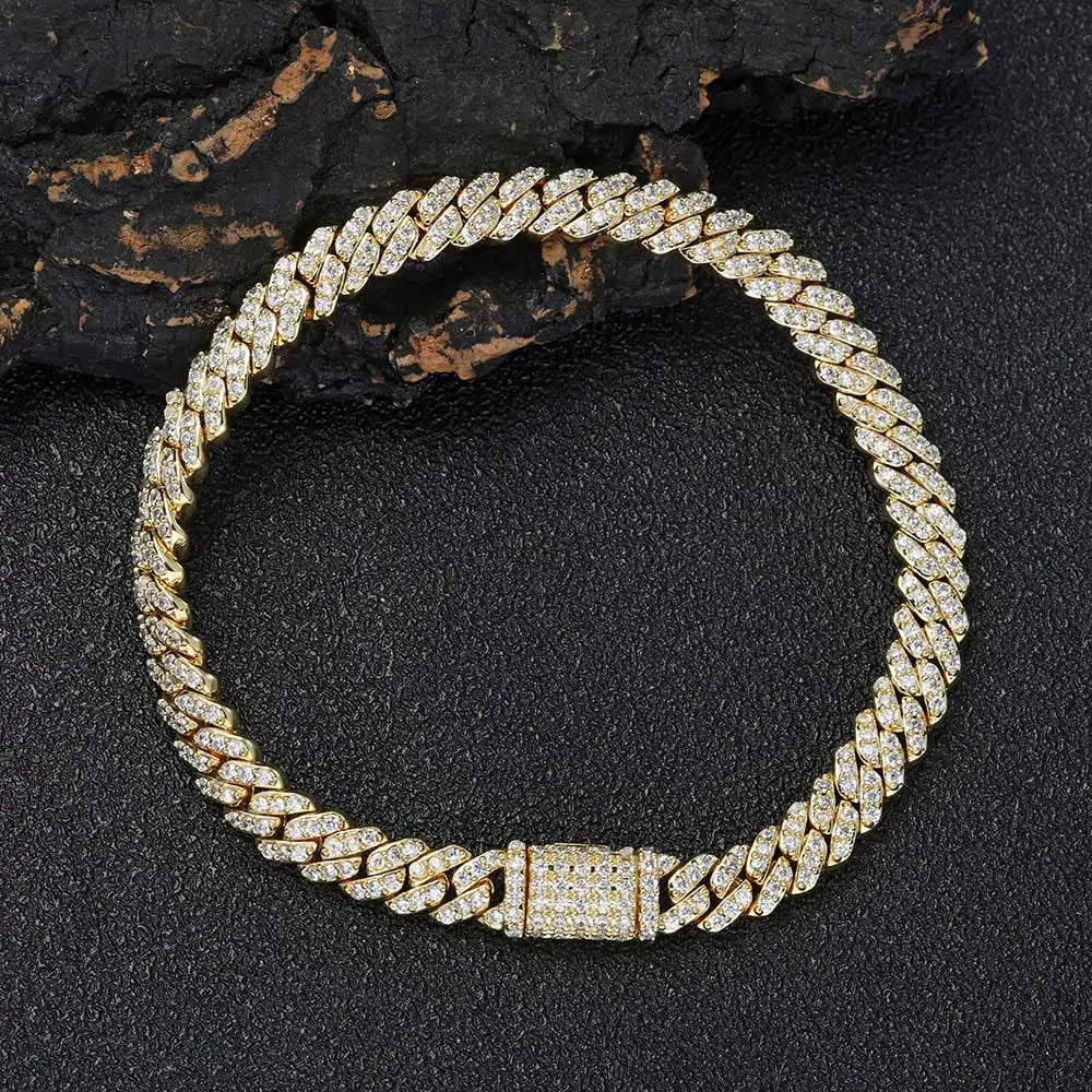 Iced Cubana Bracelet 6mm - Gold