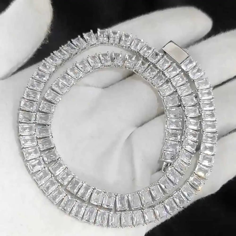 Tennis Chain Baguette 6mm - Silver