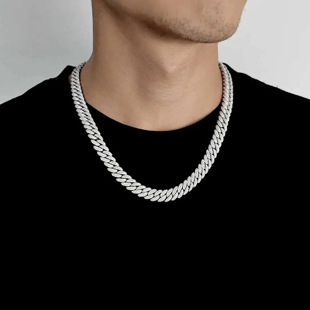 Iced Cuban Chain 10mm - Silver