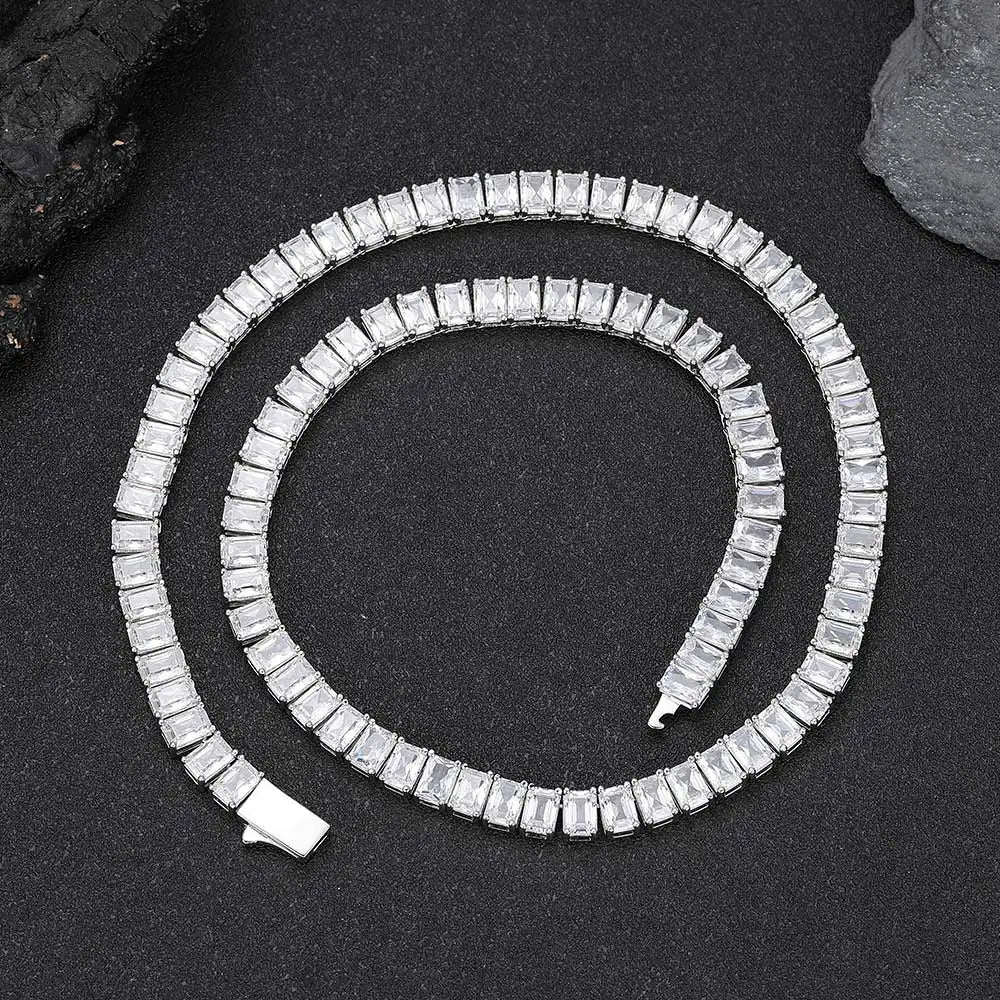 Tennis Chain Baguette 6mm - Silver