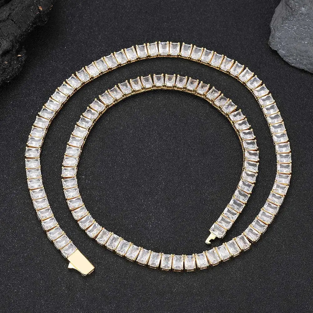 Tennis Chain Baguette 6mm - Gold