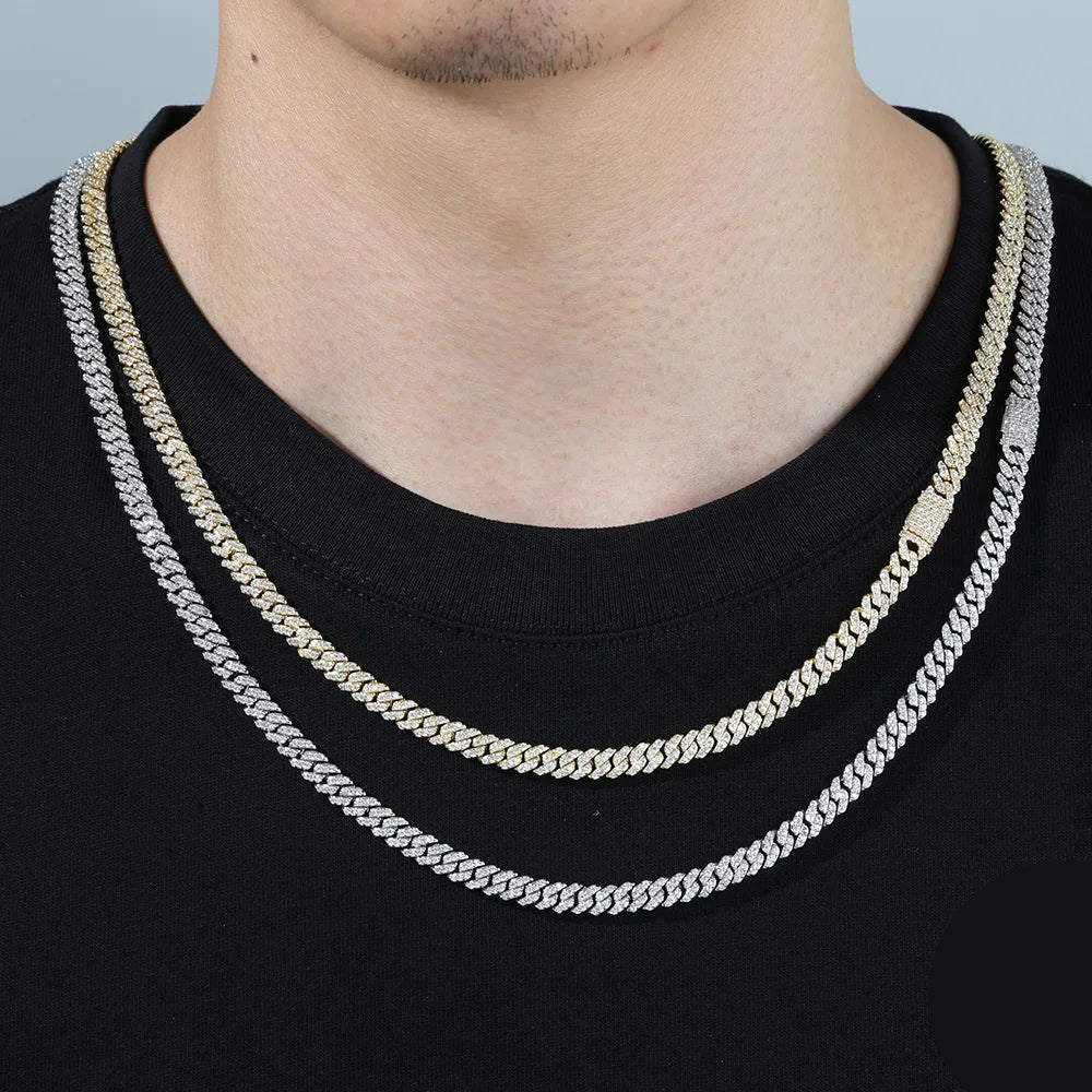 Iced Cubana Chain 6mm - Gold