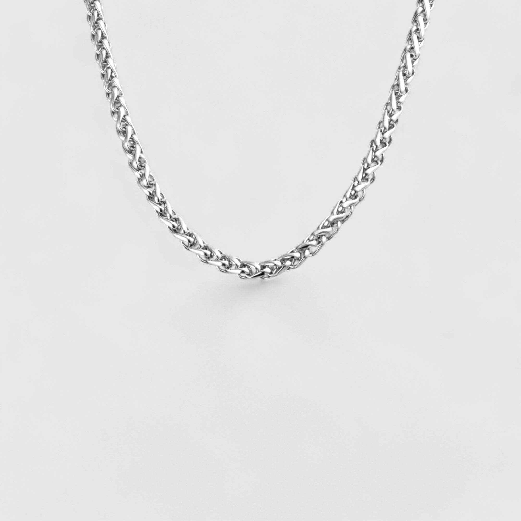 Wheat Chain 3.4mm - Silver