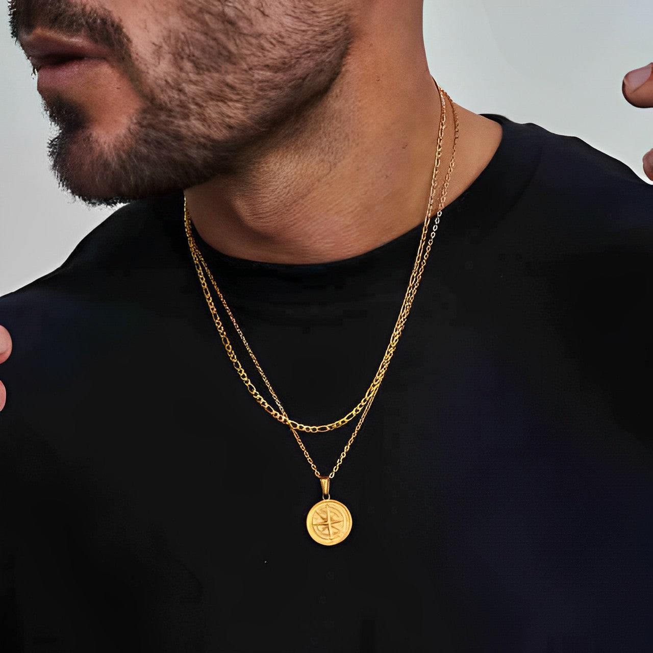 Kompas Ketting - Goud & Zilver