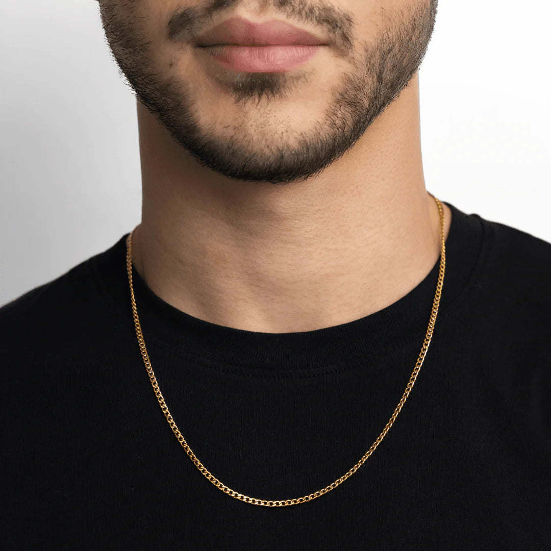 Cubana Ketting 3mm - Goud