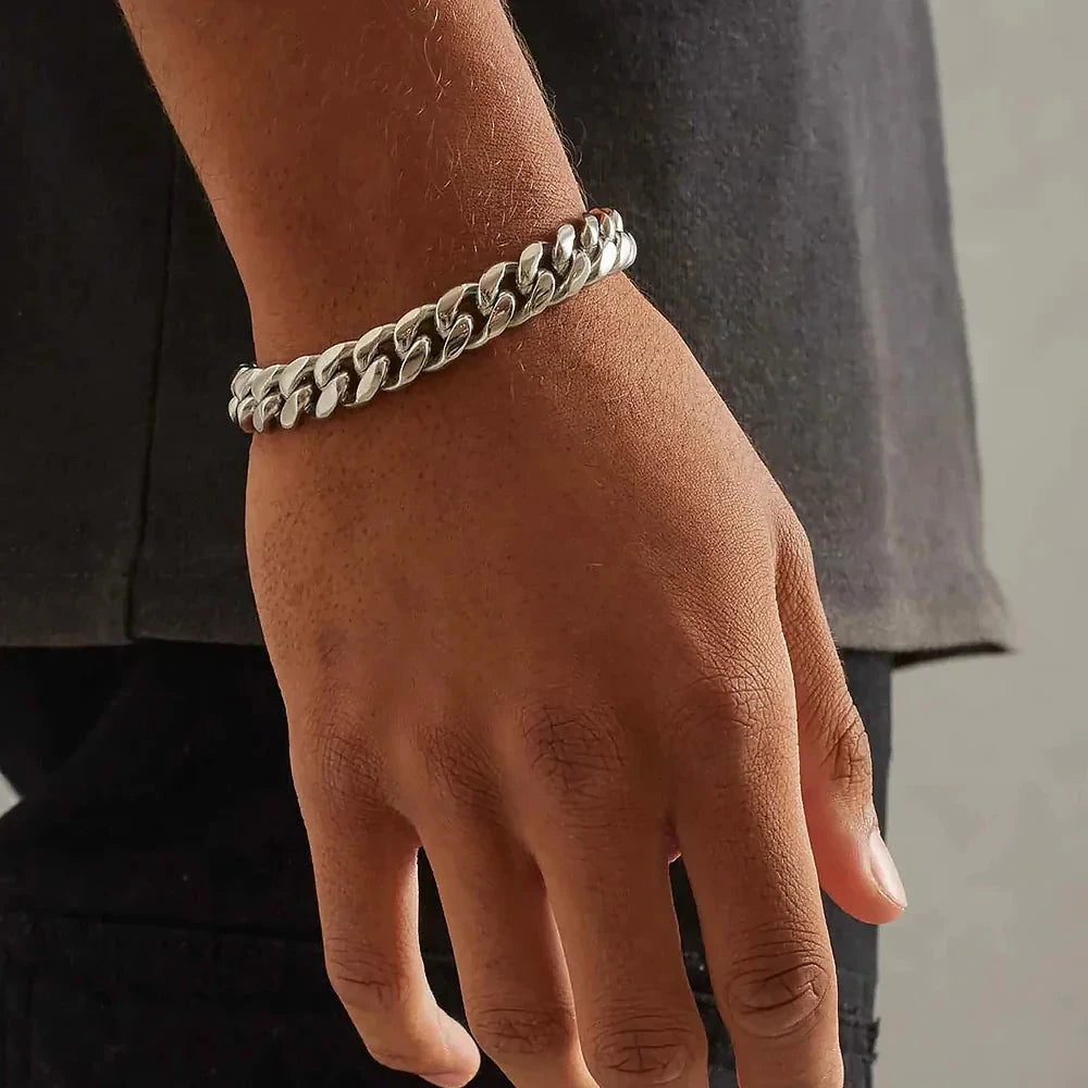 Cuban Bracelet 11mm - Silver