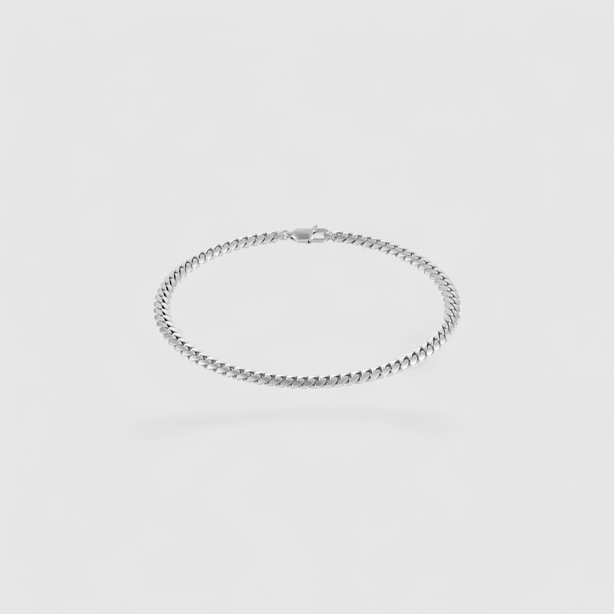 Cuban Bracelet 3mm - Silver