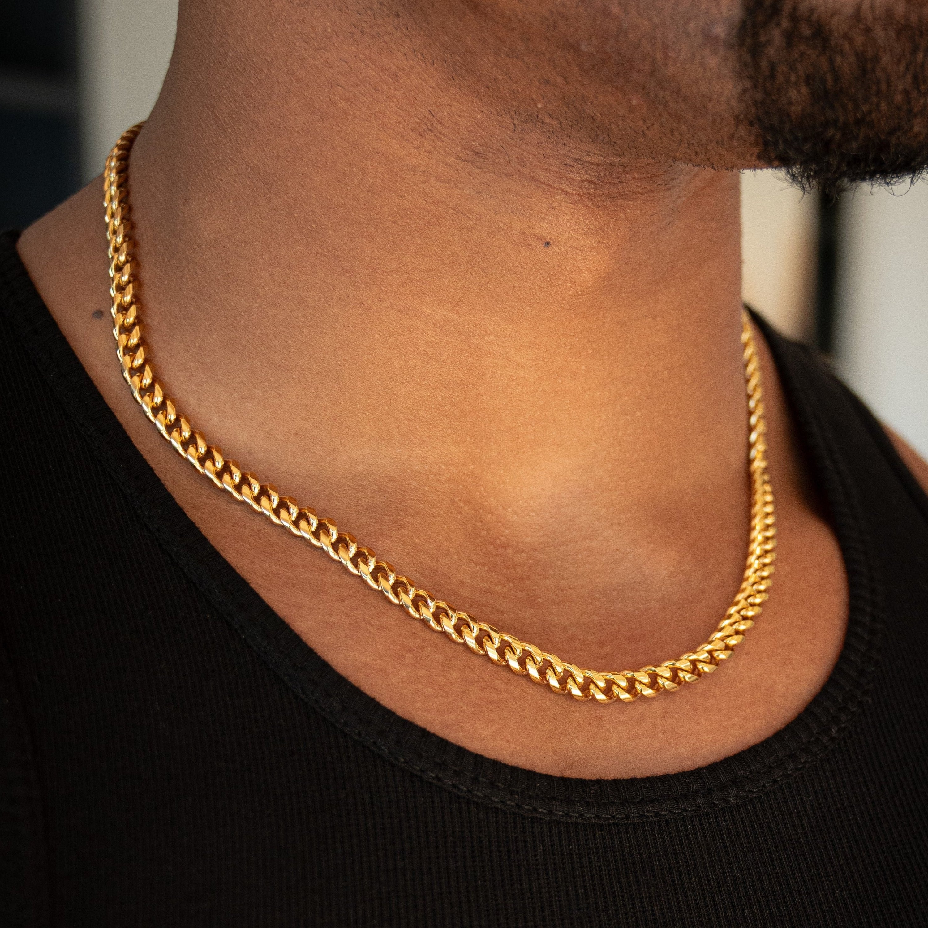 Cubana Ketting 7mm - Goud