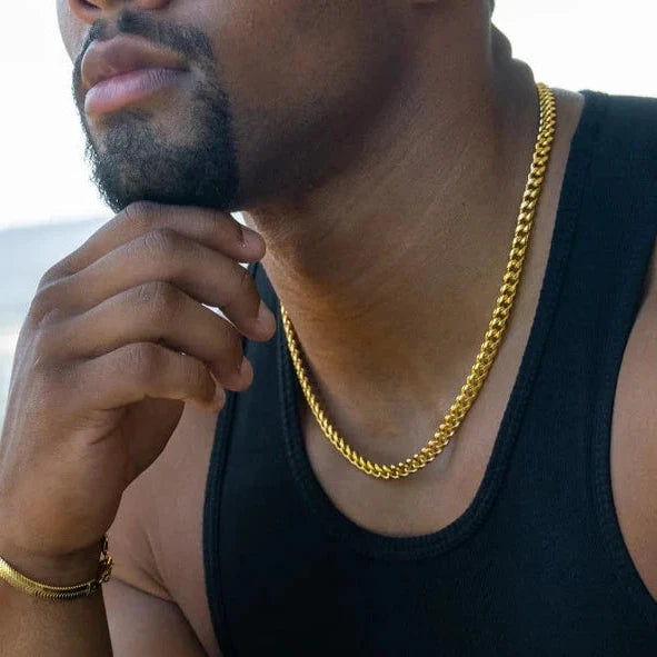 Cubana Ketting 7mm - Goud