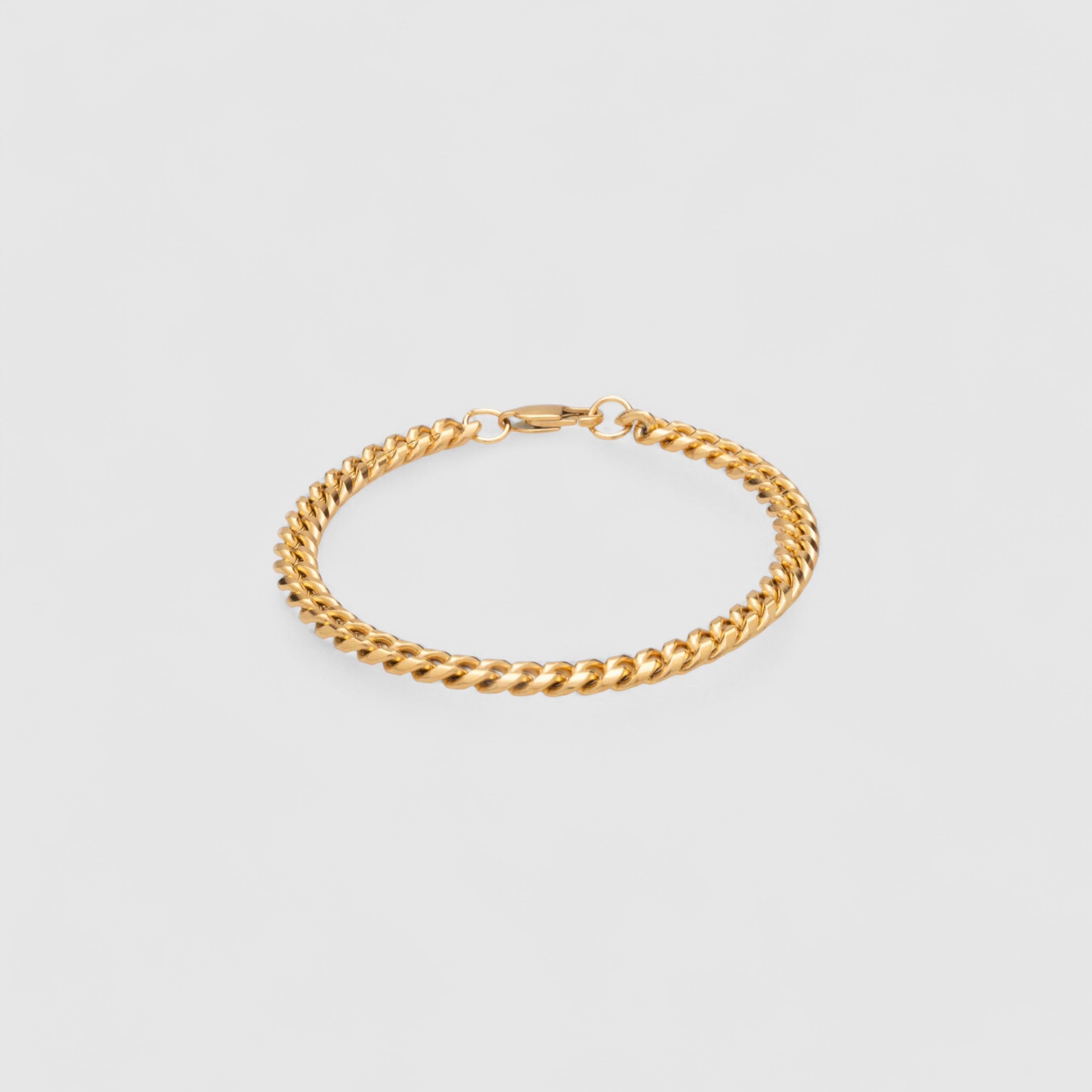 Cuban Bracelet 7mm - Gold