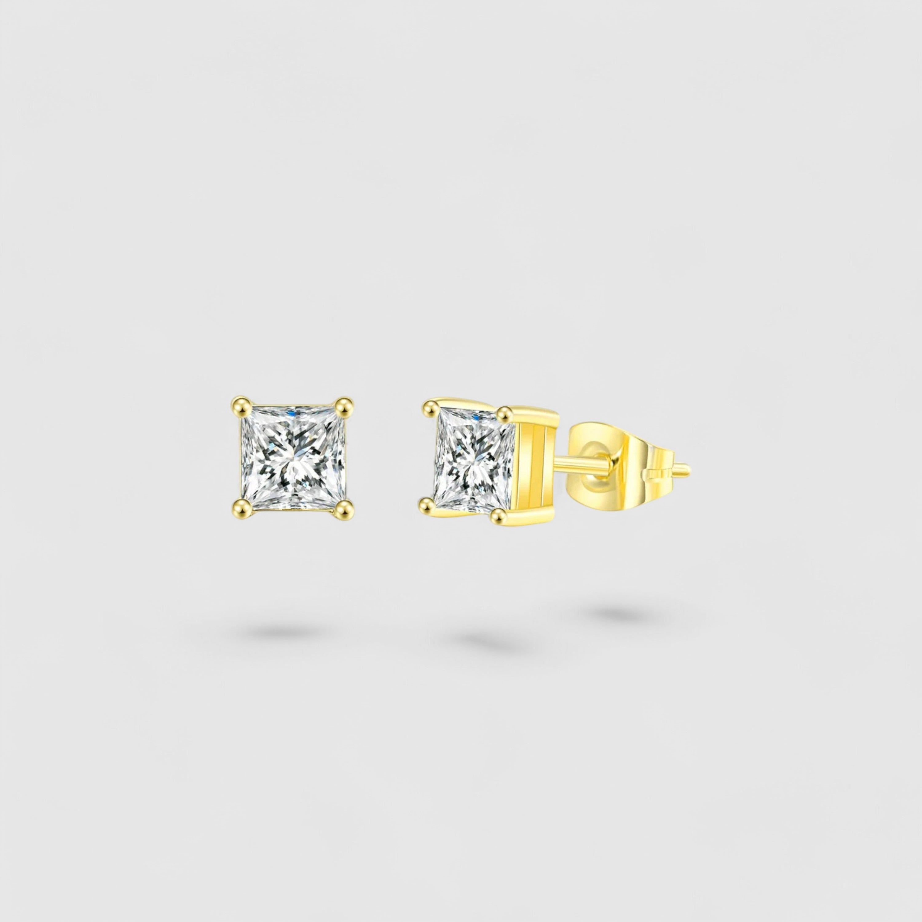 Cubic Stud 4pin - Gold