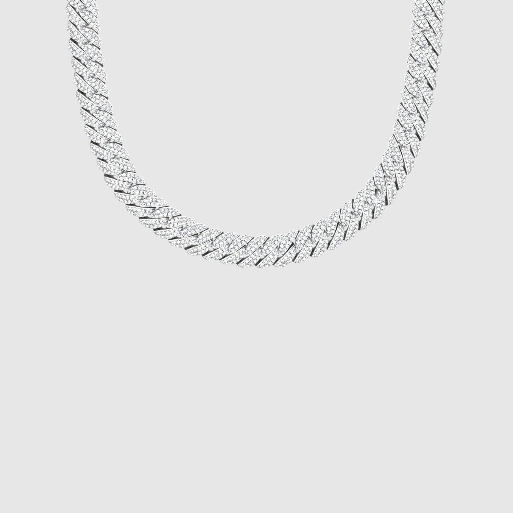 Iced Cuban Chain 10mm - Silver
