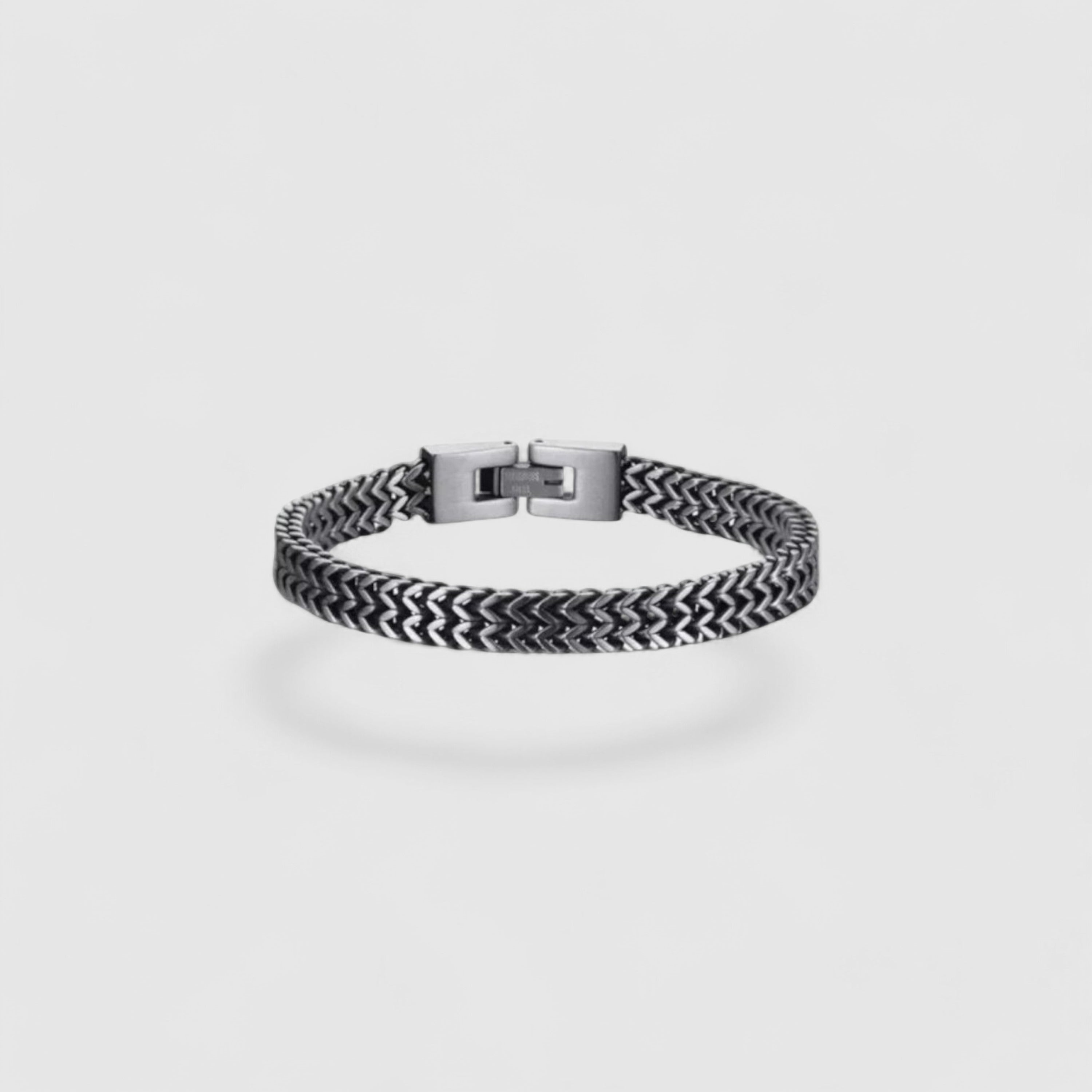 King Armband - Oud Zilver
