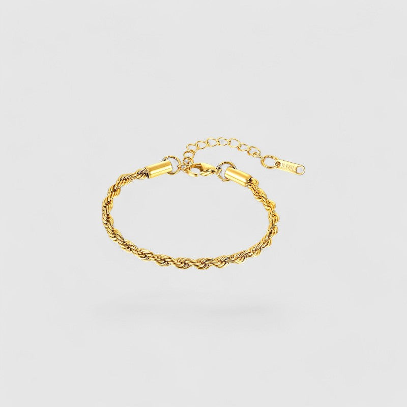 Rope Bracelet 4mm - Gold