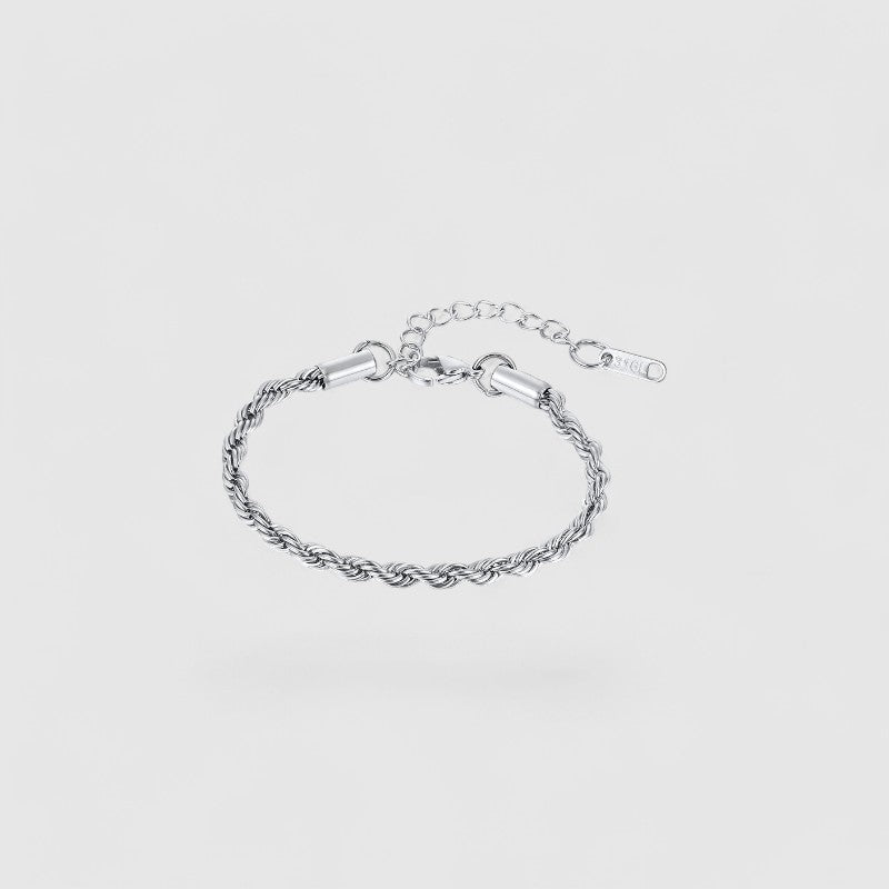 Rope Bracelet 5mm - Silver