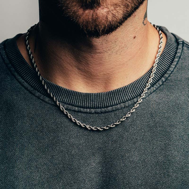 Rope Chain 4mm - Silver