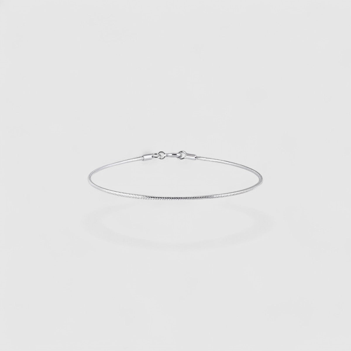 Round Snake Bracelet - Silver