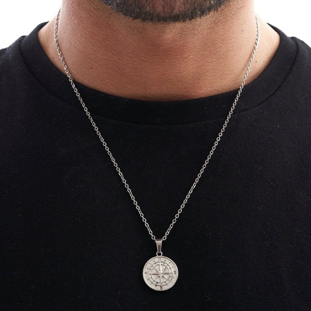 Compass Pendant + Necklace - Gold & Silver - Bltprf
