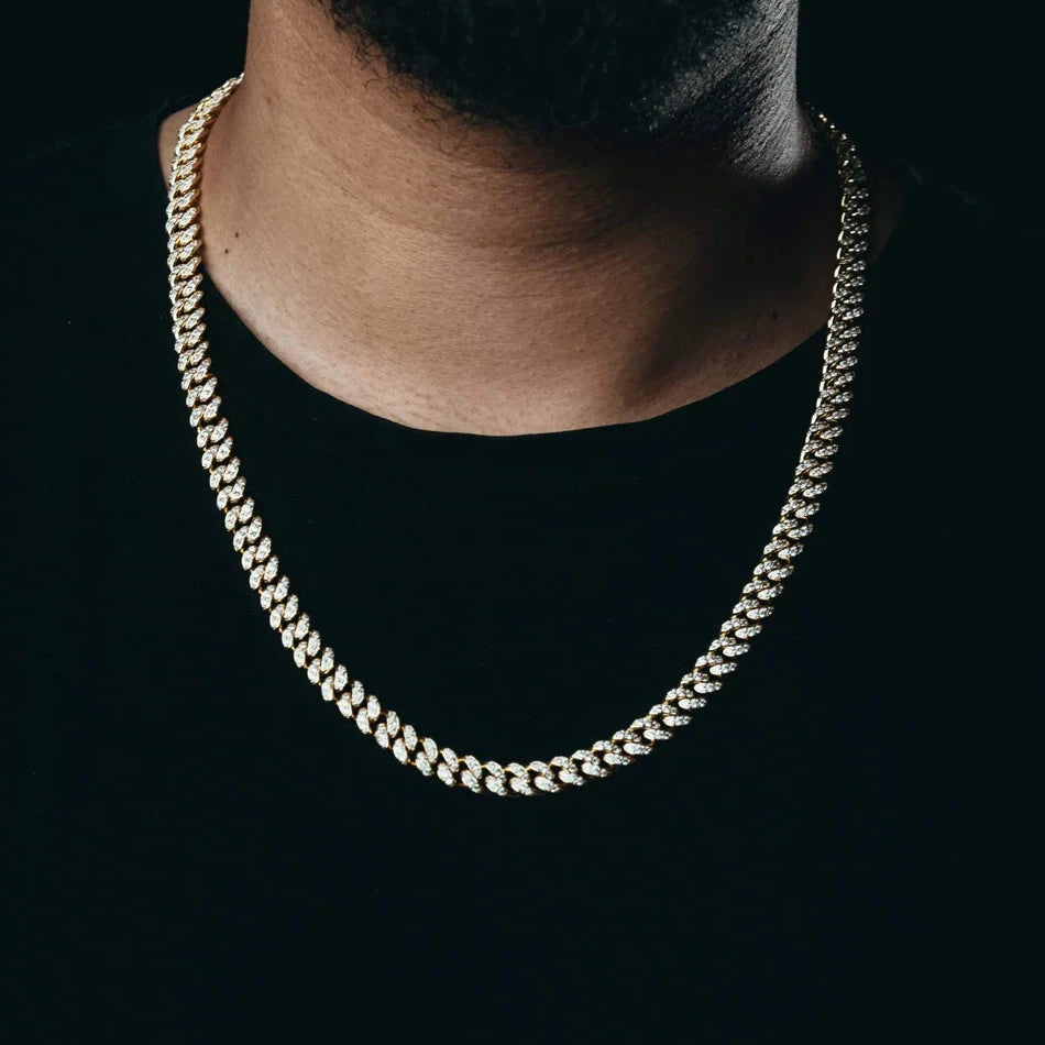 Iced Cuban Chain 8mm - Gold