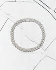 Iced Cuban Bracelet 6.5mm - Silver