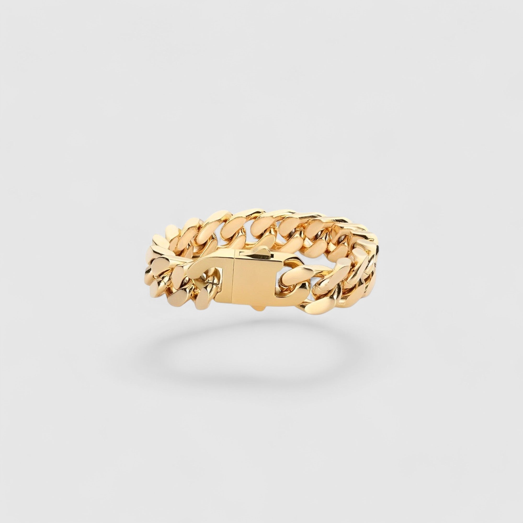 Heavy Cuban Armband - Goud