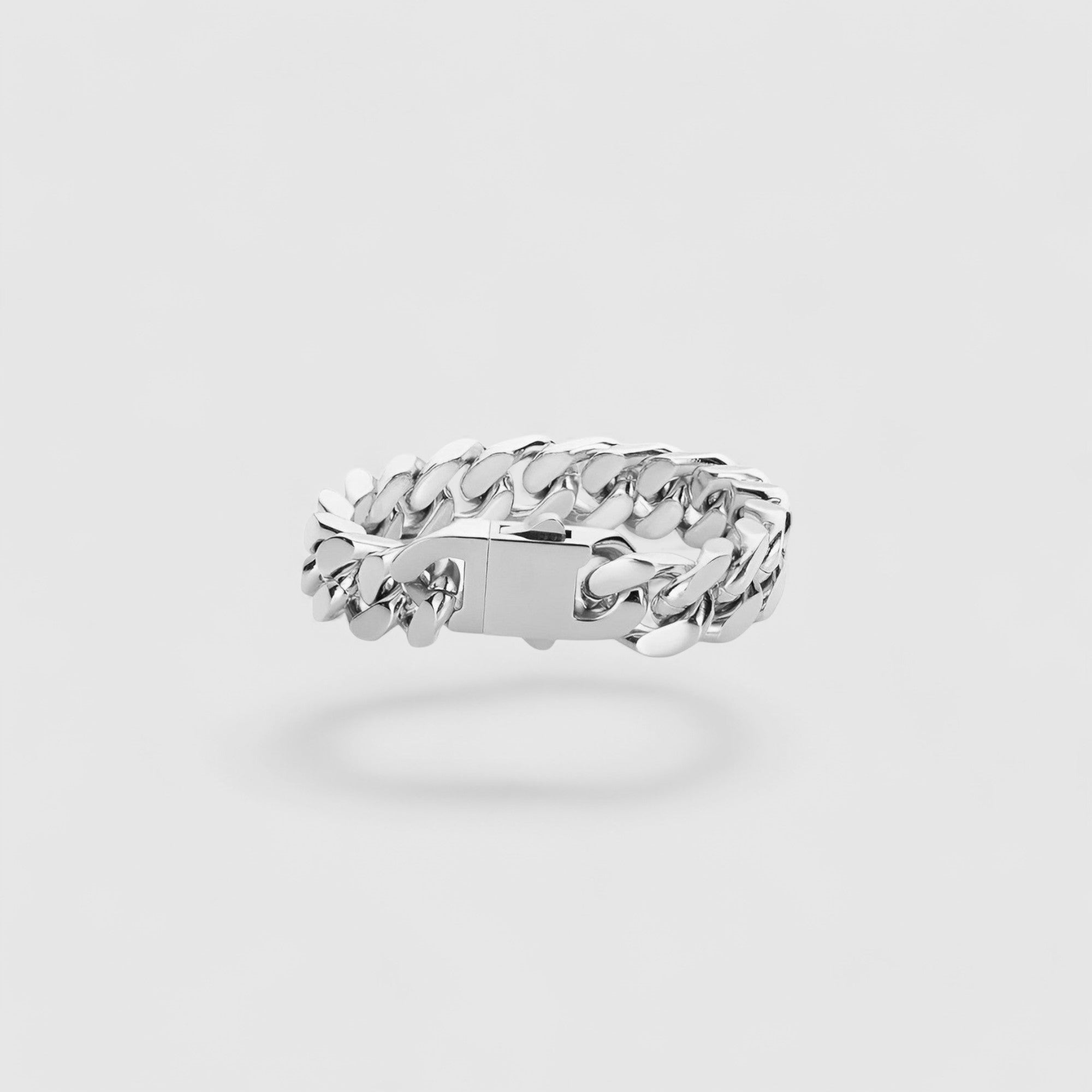 Heavy Cuban Armband - Zilver