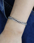 Iced Cuban Bracelet 6.5mm - Silver