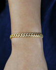 Iced Cuban Bracelet 6.5mm - Gold