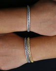 Iced Cuban Bracelet 6.5mm - Silver