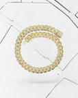 Iced Cuban Bracelet 6.5mm - Gold