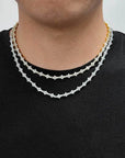 Iced Honeycomb Chain - Silver