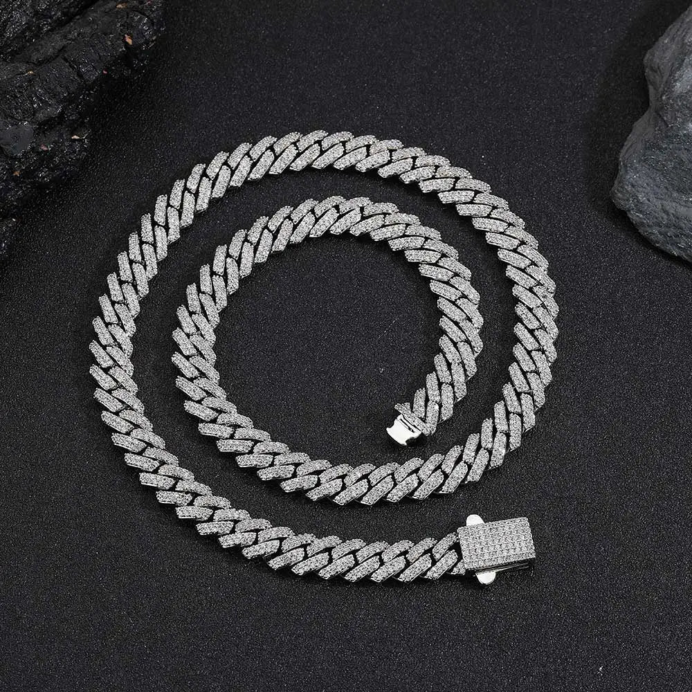 Iced Cuban Chain 8mm - Silver