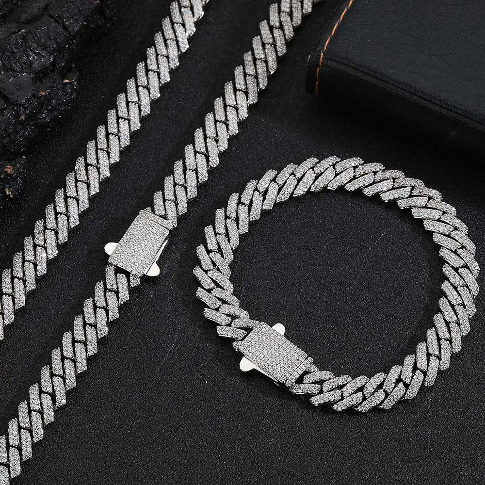 Iced Cuban Chain 8mm - Silver