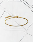 Square Snake Bracelet - Gold