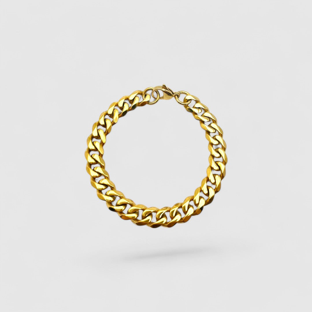 Cuban Bracelet 9mm - Gold