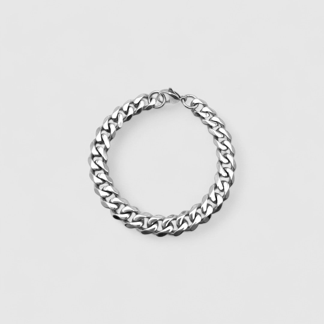 Cuban Bracelet 9mm - Silver