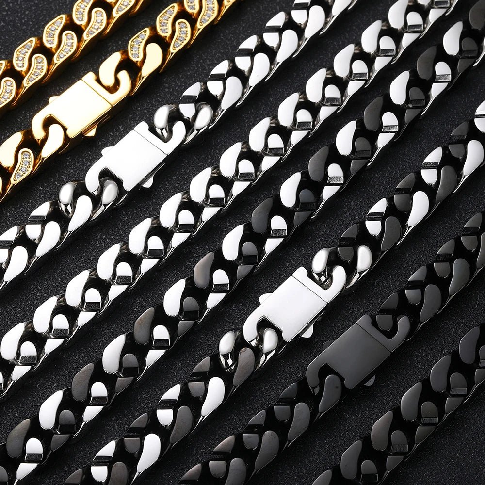 Iced Heavy Cuban Bracelet - Black - Bltprf