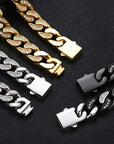 Iced Heavy Cuban Bracelet - Black - Bltprf