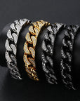 Iced Heavy Cuban Bracelet - Black - Bltprf